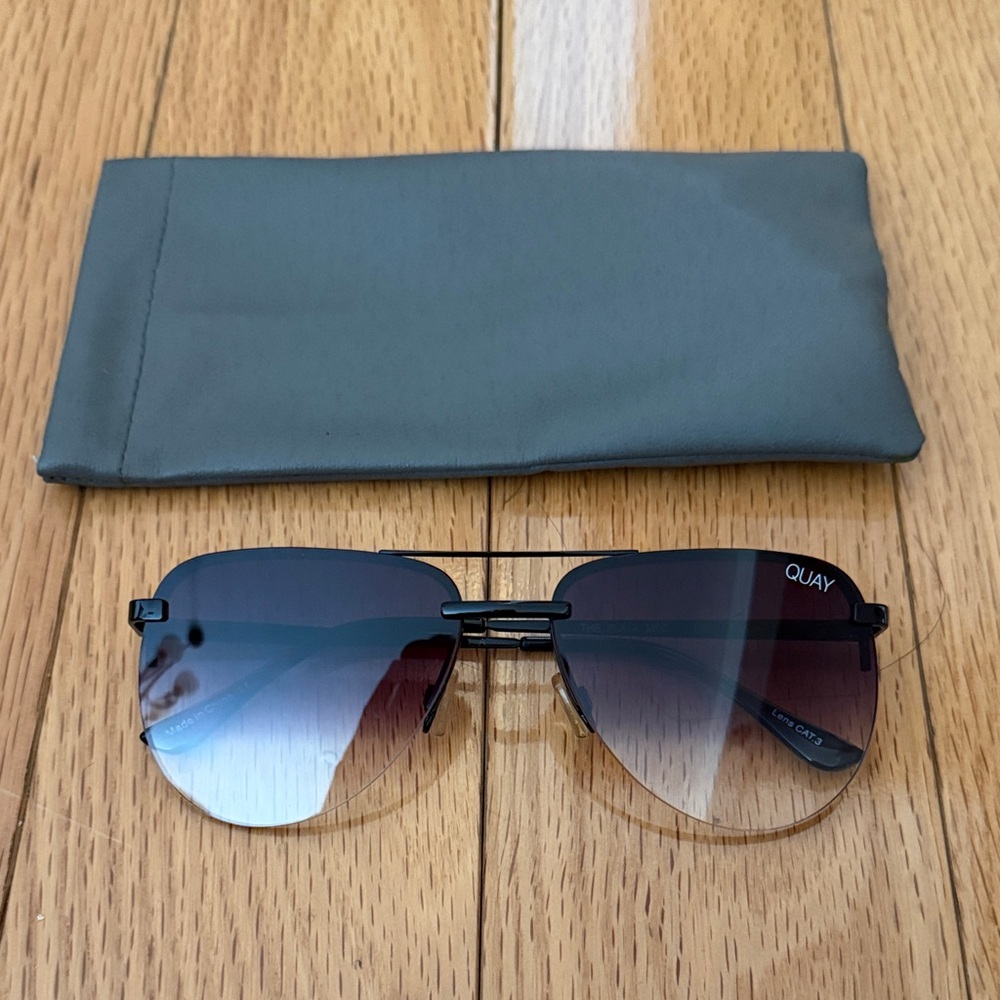 Quay The Playa Mini Black Gradient Sunglasses